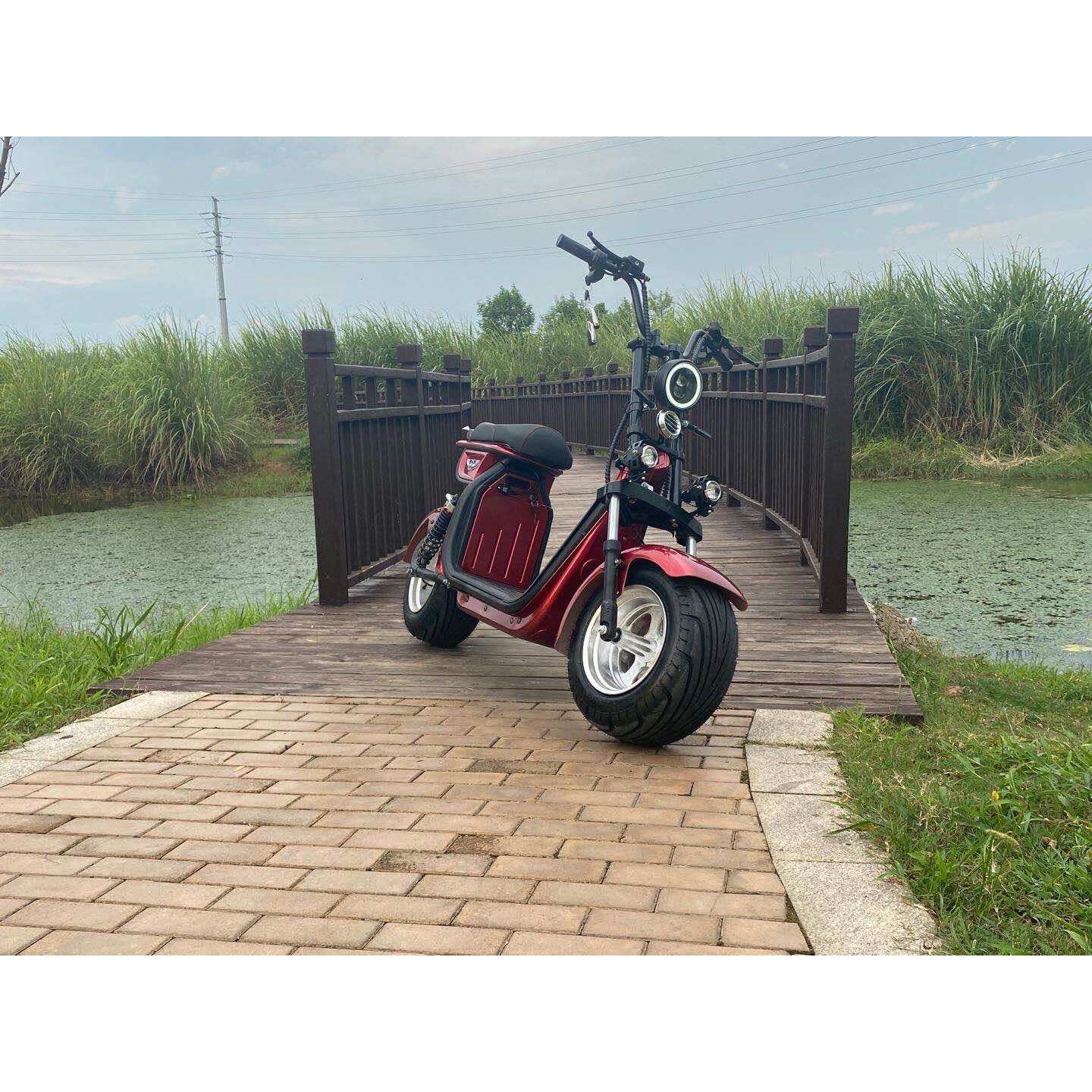出口wide wheel citycoco electric宽胎电动太子哈雷车滑板车