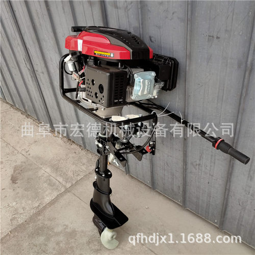 皮划艇螺旋挂桨机 小型渔船推进器 汽油大马力舷外机