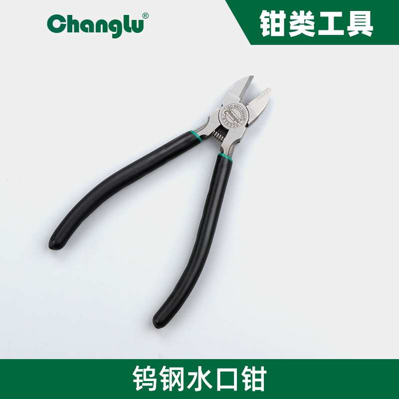 长鹿水口钳6寸剪钳斜口钳子斜嘴偏口剪线钳电工工具钳模型剪