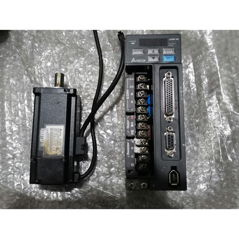 台达B2,400w伺服驱动器+电机,实物实拍,成色如图,外观