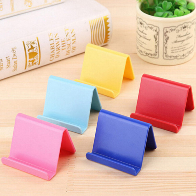 韩版创意实用手机支架懒人名片座 便携手机座小礼品可定制二维码