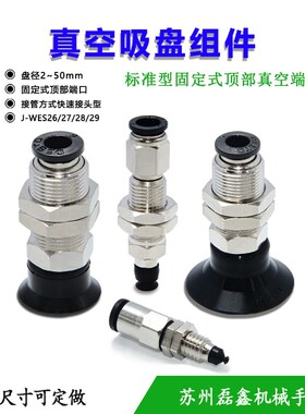 J-WES21-d2/3/4/6/8/10/15/20/25/30/40/50固定顶部进气吸盘组件