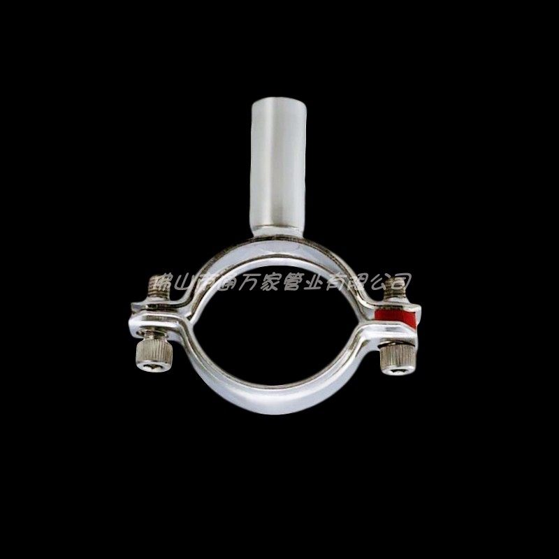 厂家直销304不锈钢卫生级管子架管卡包胶吊码管子固定卡管夹