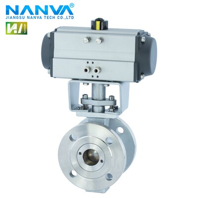 VQ647H-16P 气动V型球阀比例调节半球球阀硬密封高温蒸汽快速切断