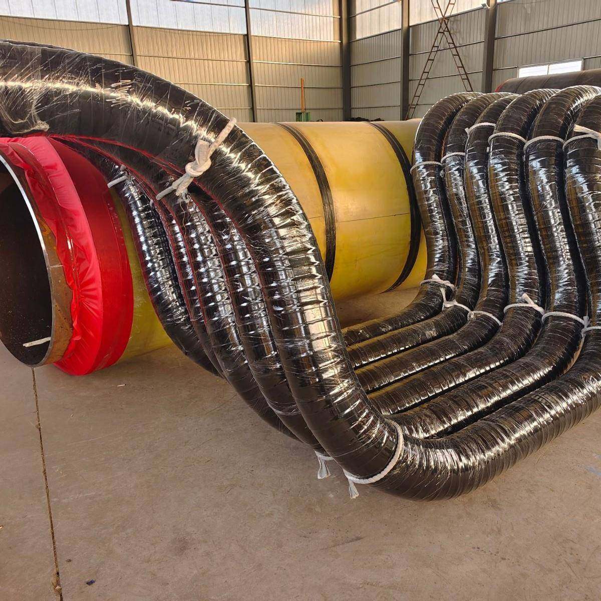 预制直埋发泡管聚氨酯保温钢管市政工程供暖热力管道大口径螺旋管