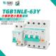 N3P 天正电气窄型漏保TGB1NLE 63Y小体积漏电保护开关1P N开关