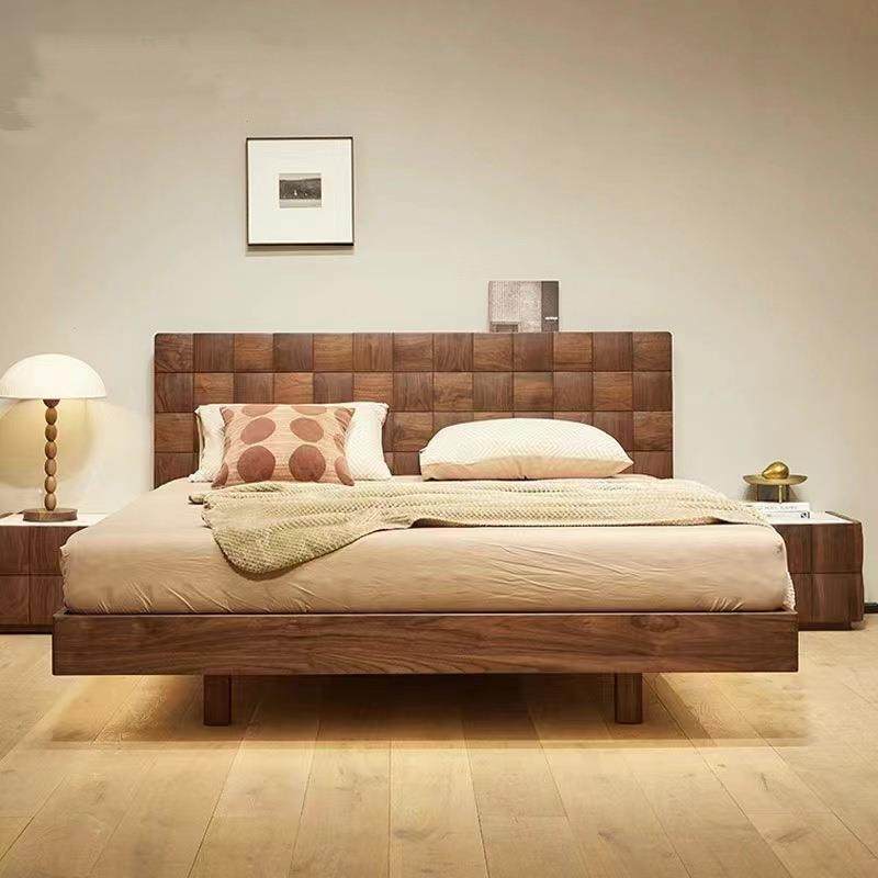 北美黑胡桃木床简约现代卧室面包床头全实木双人床樱桃木悬浮床,纺织面料/辅料/配套,纺织机械配件,淘宝优惠券,粉丝福利购,淘宝优惠卷