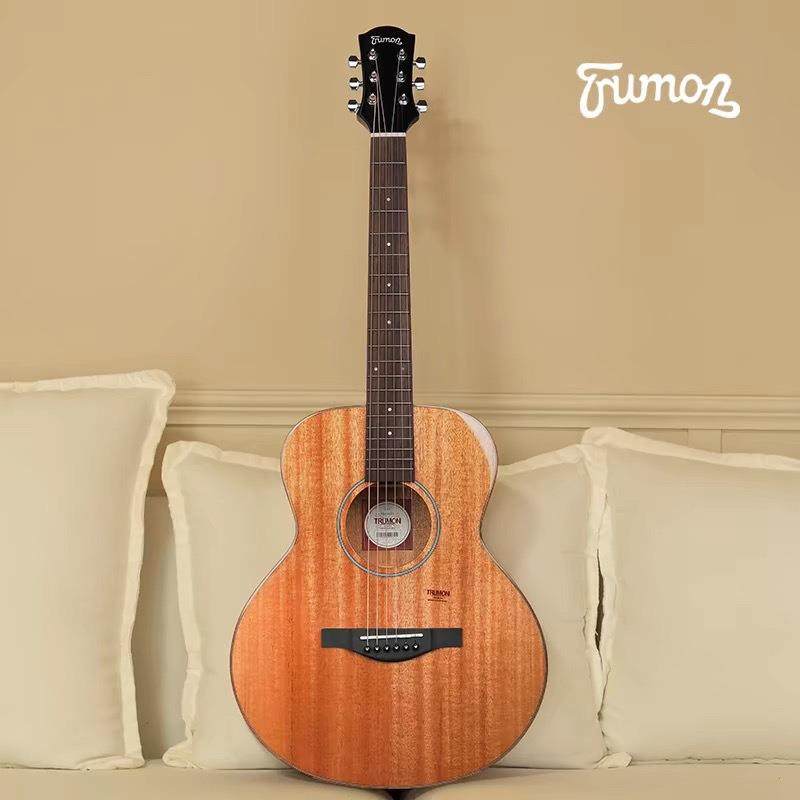 Trumon楚门新一代TSmini全单板原声单板民谣吉他初学者电箱36寸
