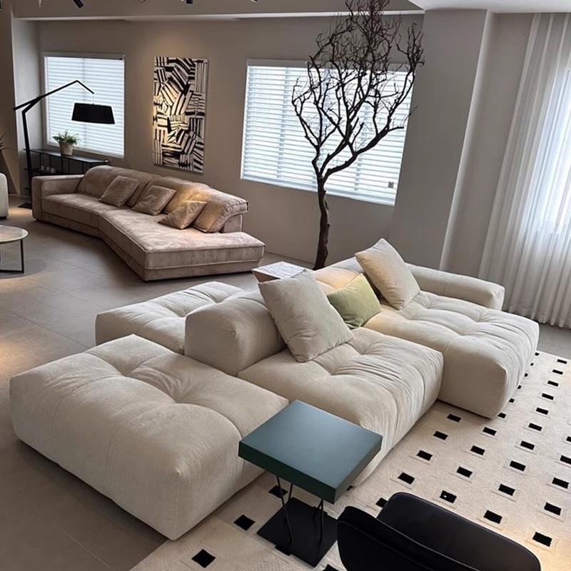意式极简双面坐模块沙发像素设计师小户型客厅布艺豆腐块组合家具