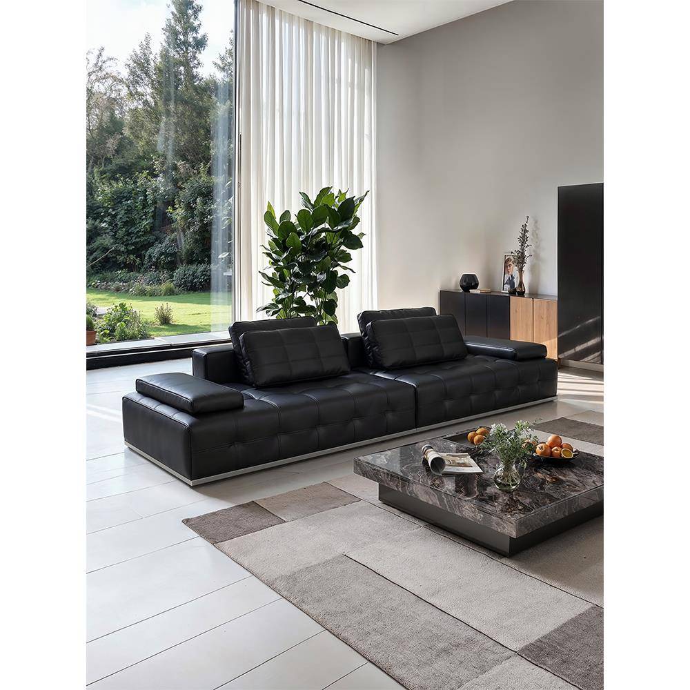 劳伦斯意大利Normcore猫抓真皮沙发客厅大小公寓可访问的豪华现代