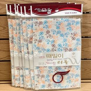 韩国家浴室超下灰澡堂子搓澡巾单层超薄好用细纱厚实不缩水洗澡巾