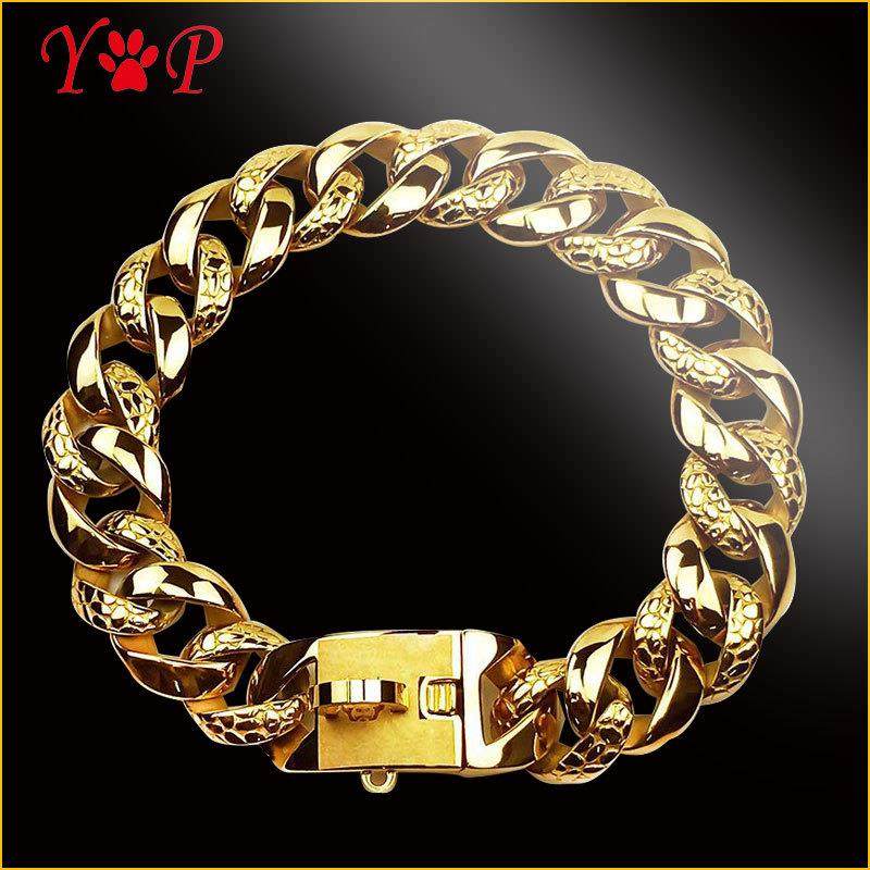 直销狗狗牵引32龟纹铸造链不锈钢铸造龟纹狗脖圈狗项圈