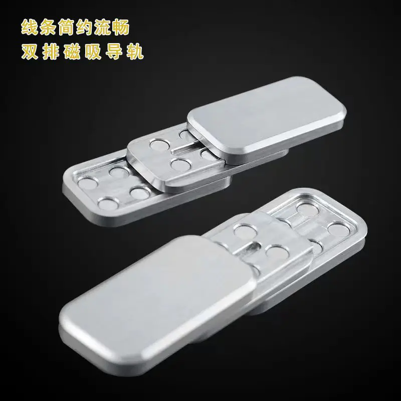 磁力推牌解压玩具啪啪币 金属指尖陀螺ed推牌三层音磁力减压玩具