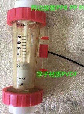 DOERS PP PPH PPR流量计D0ERS流量计 PVDF浮子流量计带感应流量计