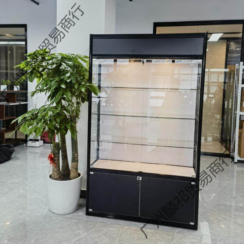 玻璃56456456展示柜透明陈列柜司示架展产品展证柜公货柜荣誉奖杯