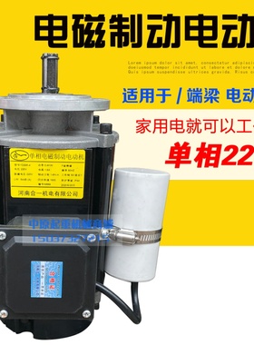 起重机天车葫芦用电磁制动马达YDE04/08/15KW220V软啓动电机