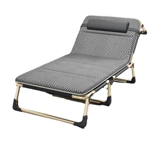 折床单人办公室午休床叠XOB便携躺椅子式护医院陪床简易午睡床行