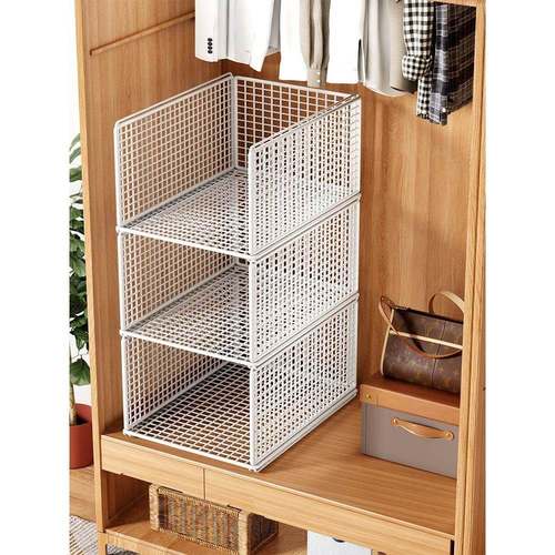 柜收纳分衣层隔板衣橱隔分层柜子断分隔架收纳衣F78J5M6J物收纳置