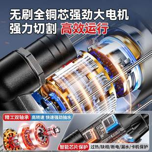 72V电用瓶家小型农用灌溉电车 绿一动无刷直流潜4水泵8 无品牌