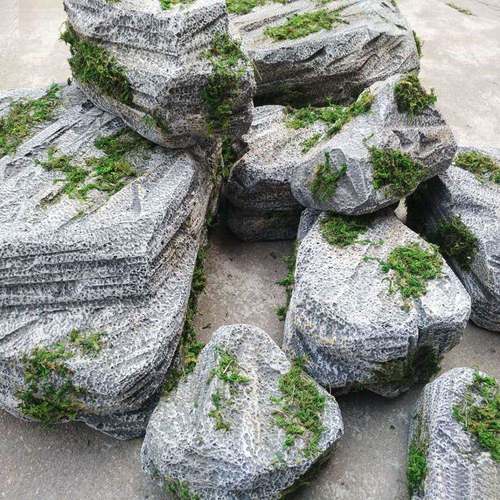 泡泡沫头假石头影wzZ4HwCx山视石头道具沫石头婚庆舞台石头墙石假