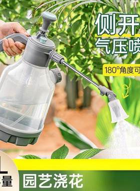 手动气压式喷壶喷喷雾器水万家用水壶消毒园艺养花壶洒TMV水壶向