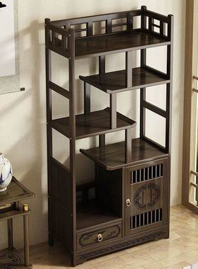 架小博古架客厅多功能茶叶架置物新式茶63184具摆件展示架茶室中