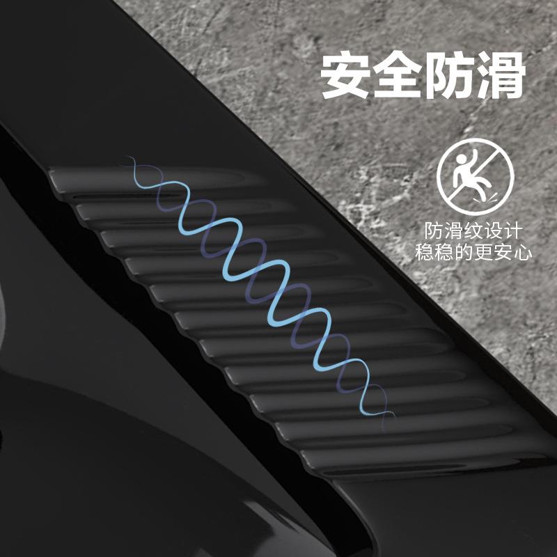 M黑EYZCIYE色蹲器蹲坑式 防臭便蹲池家用便落地冲水箱感应水箱整