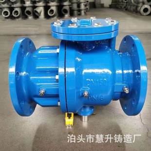 1360DS741X低阻力倒止回阀 法兰球墨流铸P铁止回B阀缓闭倒流防止