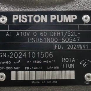 VA10VO60F无品牌 SO547液压柱塞泵A10O45 R14 PSD61N00 52L