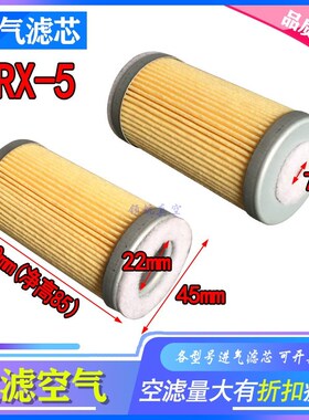 QRION好利旺真空泵空气滤芯KRX1 KRX3 KRX5 粉尘过滤器45*高90mm