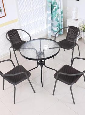 单人背椅仿办藤椅家用餐椅子围豪华款波椅公会议椅阳台椅桌椅三靠