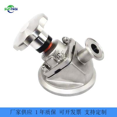 【5047家直销】食品卫生级快装膜动罐底隔厂手阀 316L不锈钢隔膜