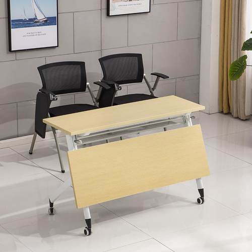 功职员办公桌椅多能移动式PXJ-22翻培训桌可叠板洽折谈桌拼接会议