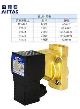 AirTABC亚德客原装油水气动电磁阀 2 W150-12W39615015 25W15015A