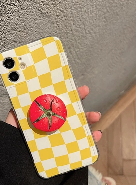 棋盘格适用14promax12相框软壳xax支架678plus