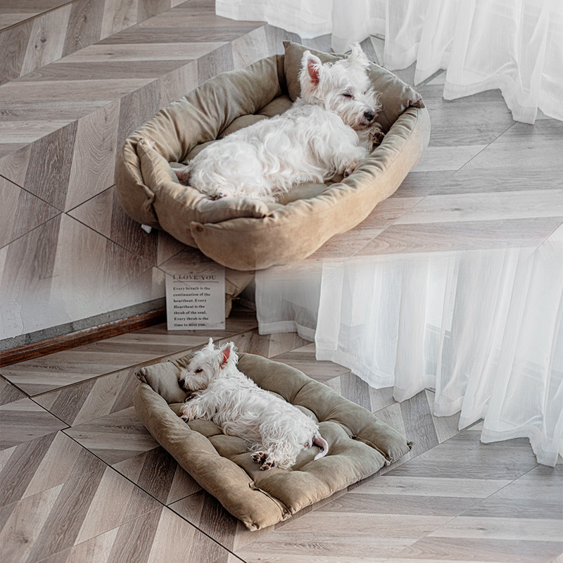狗窝冬天保暖深度睡眠四季通用中小型犬冬季狗狗窝宠物室内狗垫子