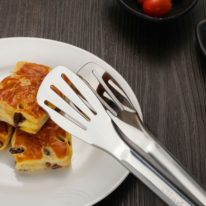 304不锈钢食品夹子牛排夹厨房面包夹烧烤夹子蒜泥铲夹