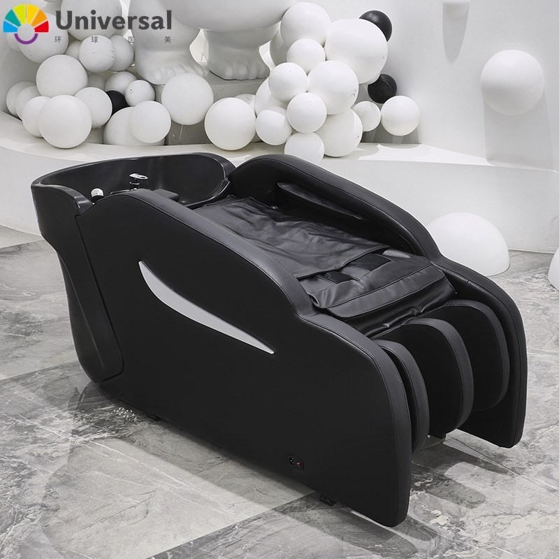 智能按摩洗头床理发店专用头疗熏蒸水循环全自动按摩洗头床美发店