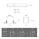 预埋无边框线条灯led无主灯磁吸嵌入式 客厅家用过道长条线性射灯