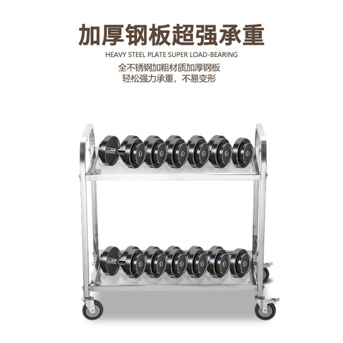 不锈钢餐车商用加厚收碗车酒店送餐车户外摆摊收餐推车上菜