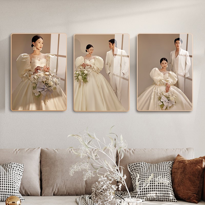 照片墙相框定制洗照片做成水晶打印加挂墙相片制作婚纱照相册放大