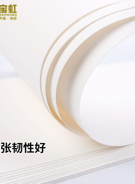 宝虹水彩纸棉浆水彩纸300g200g粗纹细纹中粗水彩纸袋装4k8k16k32k