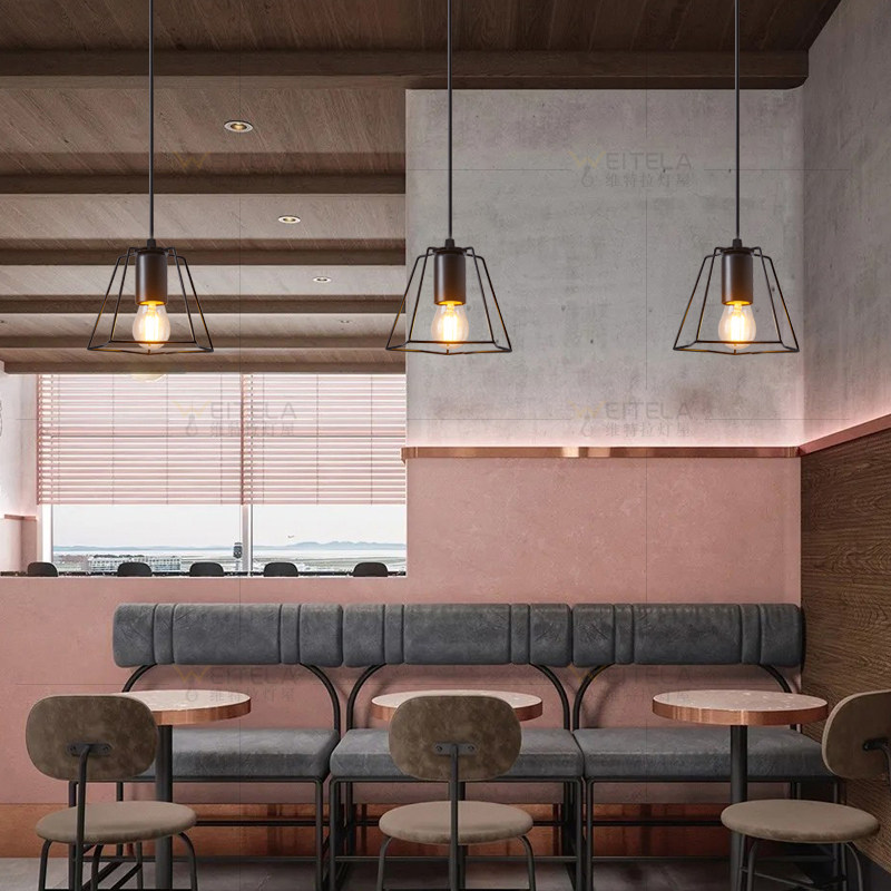 工业风单头小吊灯罩酒吧台餐厅创意火锅烧烤奶茶服装店橱窗商用灯,家装灯饰光源,餐厅吊灯,淘宝优惠券,粉丝福利购,淘宝优惠卷