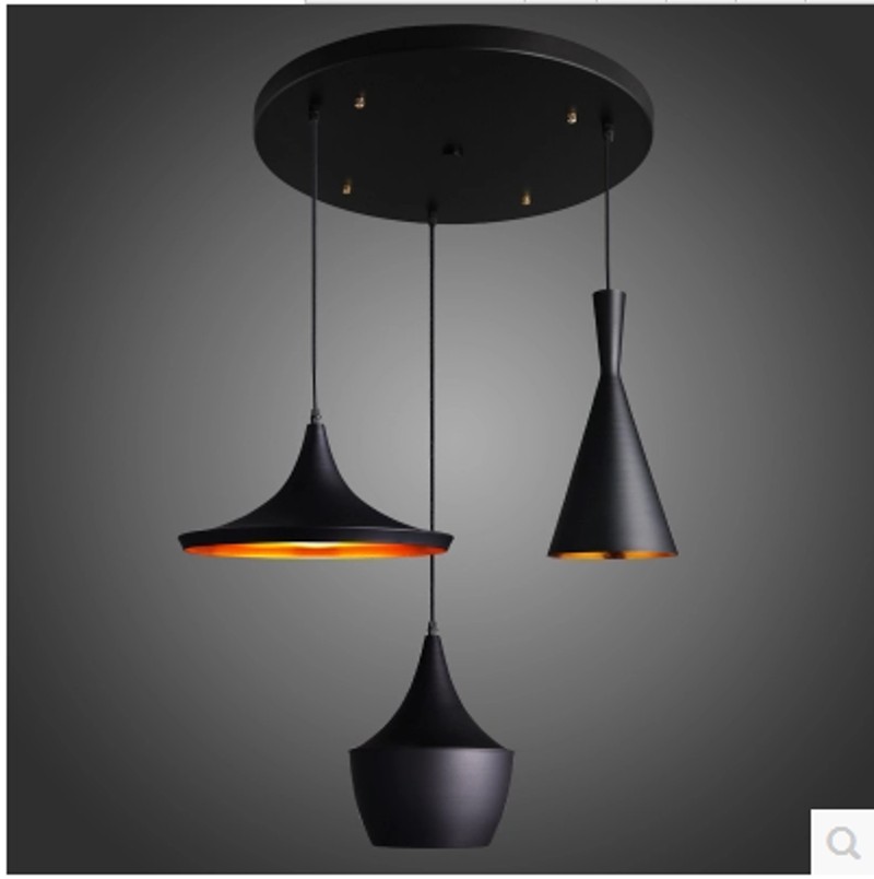 loft复古工业酒吧餐厅灯具北欧简约创意单头铁艺吧台乐器吊灯