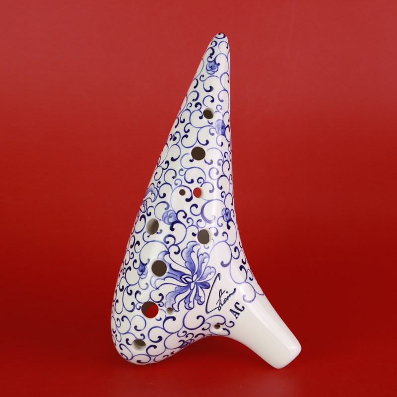 包邮风雅陶笛赵方陶笛 品味之选 个性套装 十二孔青花瓷12孔中音C