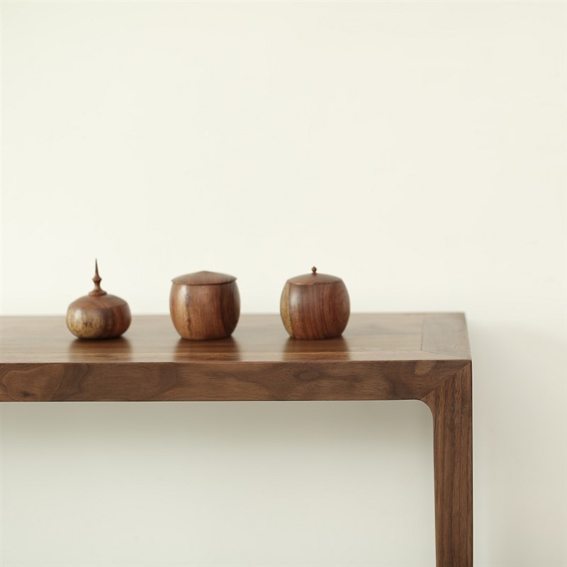 粽角条案/黑胡桃条桌边几实木供台供桌条几新中式香案玄关窄桌