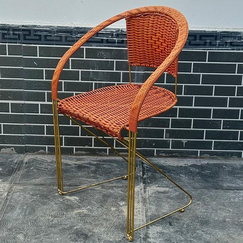 手工编织铁艺久坐老人椅庭院加固办公椅弹性透气椅子电脑椅家用椅