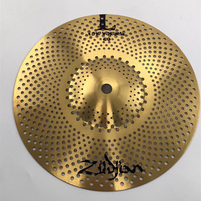 静音镲金色磨砂静音10寸水镲架子鼓演奏镲效果镲消音镲