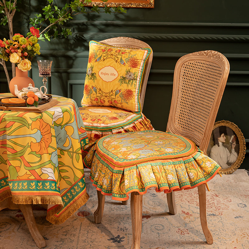 轻奢法式爱丽丝花园系列椅垫欧式美式家用桌椅坐垫定凳子垫子椅套,居家布艺,椅垫,淘宝优惠券,粉丝福利购,淘宝优惠卷