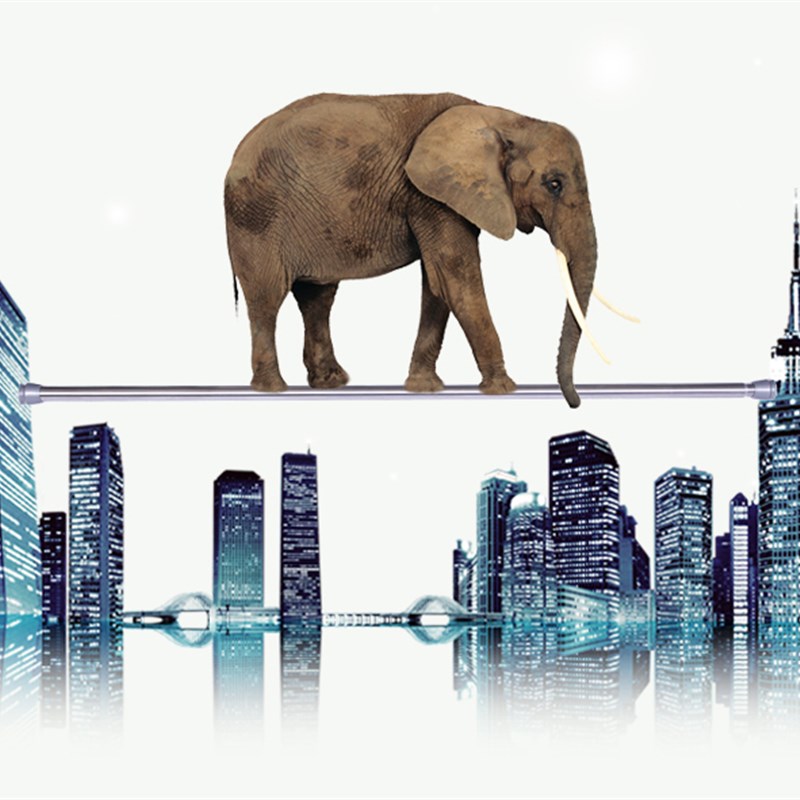 动动手伸缩杆卫生间免打孔浴室浴帘杆简易窗帘杆晾衣挂衣杆